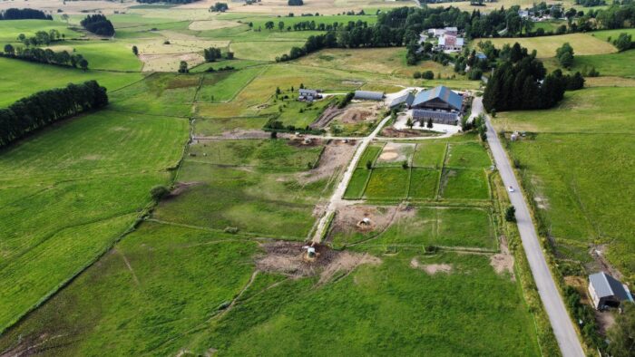 le haras du vercors vu du haut